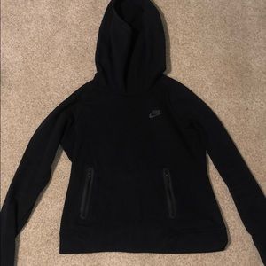Nike black sweatshirt with oversized hood